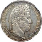 France. 5 Francs, 1834-H. NGC AU55