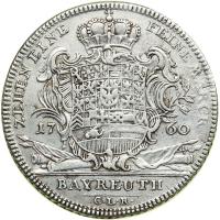 German States - Brandenburg-Bayreuth. Taler, 1760-CLR. VF - 2