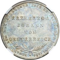 German States - Frankfurt am Main. 2 Gulden, 1848. NGC MS62 - 2