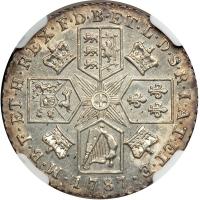 Great Britain. Shilling, 1787. NGC AU58 - 2