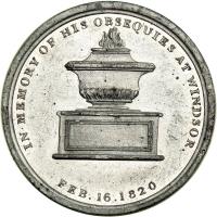 England. Medal, 1820. NGC MS61 - 2