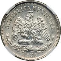 Mexico. 25 Centavos, 1888-Go R. NGC MS61 - 2