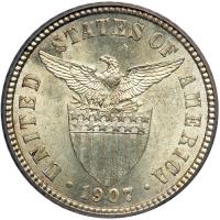 Philippines. 10 Centavos, 1907. PCGS MS63 - 2