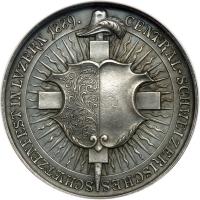 Switzerland. Medal, 1889. NGC AU58 - 2