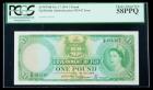 Fiji SCWPM# 53a, 1.7.1954 1 Pound. PCGS Choice About New 58PPQ