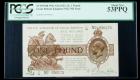 Great Britain SCWPM# 359a, ND (1922-23) 1 Pound. PCGS About New 53PPQ