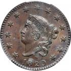 1820 N-13 R1 Large Date. PCGS MS64