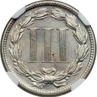 1884 Nickel Three Cents - 2