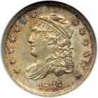 1837 Capped Bust Half Dime. Large 5¢. ANACS AU58