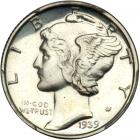 1939 Mercury Dime. PCGS PF65