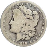 1889-CC Morgan Dollar. PCGS AG3