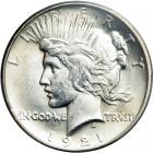 1921 Peace Dollar. PCGS MS63