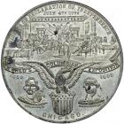 1893 IL E-36A White Metal 58mm Discovery Of America. NGC MS62