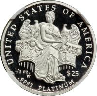 2006-W $25 American Platinum Eagle. NGC PF70 - 2