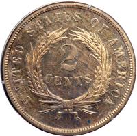 1873 Two Cents. Closed 3. PCGS PF65 - 2