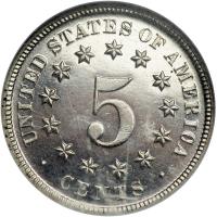 1871 Shield Nickel. NGC PF66 - 2