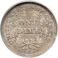 1837 Liberty Seated Dime. Large date. SEGS PF61 - 2