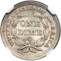 1857-O Liberty Seated Dime. NGC MS67 - 2