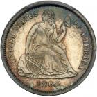 1862 Liberty Seated Dime. PCGS PF64