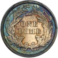 1862 Liberty Seated Dime. PCGS PF64 - 2