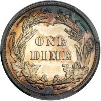 1907 Barber Dime. PCGS PF64 - 2