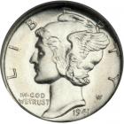 1941-S Mercury Dime. NGC MS68