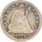 1872-CC Liberty Seated Quarter Dollar. PCGS VG8