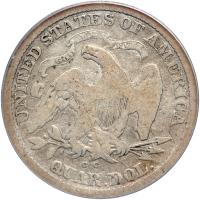 1872-CC Liberty Seated Quarter Dollar. PCGS VG8 - 2