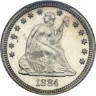 1884 Liberty Seated Quarter Dollar. PCGS PF63