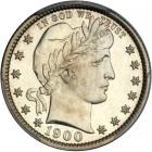 1900 Barber Quarter Dollar. PCGS PF67