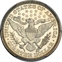 1907 Barber Quarter Dollar. PCGS PF66 - 2