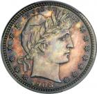 1908 Barber Quarter Dollar. PCGS PF64