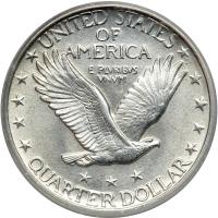 1919-D Liberty Standing Quarter Dollar. ICG AU53 - 2