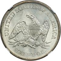 1861 Liberty Seated Half Dollar. NGC MS62 - 2