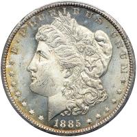 1885-CC Morgan Dollar. PCGS MS66