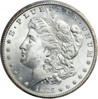 1885-CC Morgan Dollar. PCGS MS63