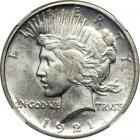 1921 Peace Dollar. NGC MS65