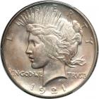 1921 Peace Dollar. PCGS MS64