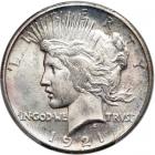 1921 Peace Dollar. PCGS MS64