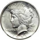 1921 Peace Dollar. NGC MS64