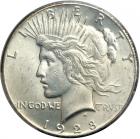 1928 Peace Dollar. PCGS MS63