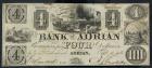 Adrian, MI - Bank of Adrian. $4.00 Sept. 10, 1838. PCGS Very Fine 30 Apparent