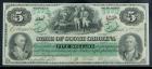 Columbia, SC - State of South Carolina Cr. 5. $5.00 March 2, 1872. PCGS Gem New 66PPQ