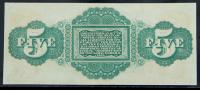 Columbia, SC - State of South Carolina Cr. 5. $5.00 March 2, 1872. PCGS Gem New 66PPQ - 2