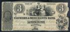 Memphis, TN. Farmers & Merchants Bank of Memphis. $3.00 Jan. 2, 1843. PCGS Very Fine 25 Apparent