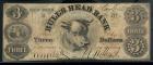 New York, NY - Bull's Head Bank Counterfeit. $3.00 May 16, 1863. PCGS Very Fine 20