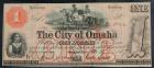 Omaha City, NE - City of Omaha. $1.00 Nov. 15, 1857. PCGS Choice About New 55