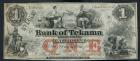 Tekama, NE - Bank of Tekama in Burt County. $1.00 Sept. 1, 1857. PCGS Extremely Fine 45PPQ