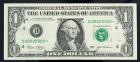 2003 $1 Federal Reserve Note. PCGS Very Fine 30. Serial # D00000009*