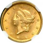 1851 $1 Gold Liberty. NGC MS64